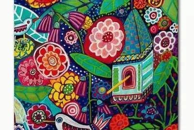 פאזל של Bird House garden abstract  Mexico