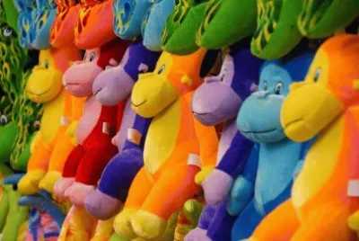 פאזל של Colored Monkey 's