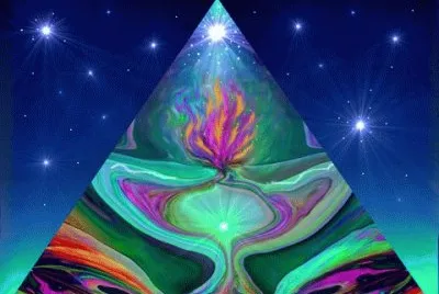 פאזל של Pyramid Violet Flame Art