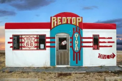 Red Top Diner on Route 66  Edgewood  New Mexico