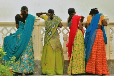 Colors in line  Monsoon Palace  Udaipur  India