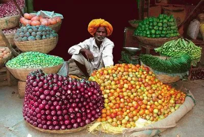 At the market  India