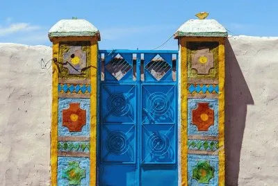 Entrance to a Nubian village northern Sudan
