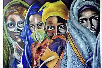 Somali women painting by Miriam Kaib