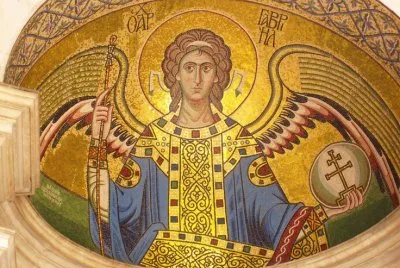 Mosaic of Archangel Gabriel Ayia Aiketerini Church