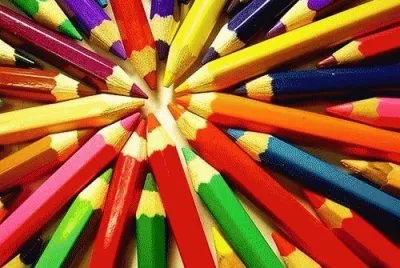 Colored pencil Wheel
