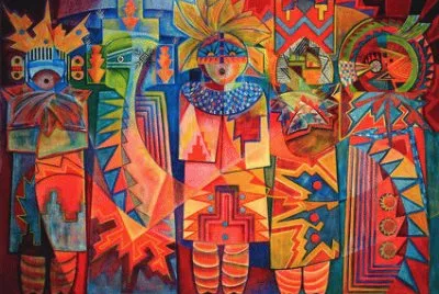 Native fantasy painting