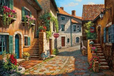 Paisaje de una villa jigsaw puzzle