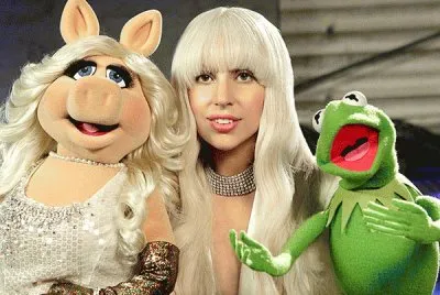 Lady Gaga, Kermit and Miss Piggy