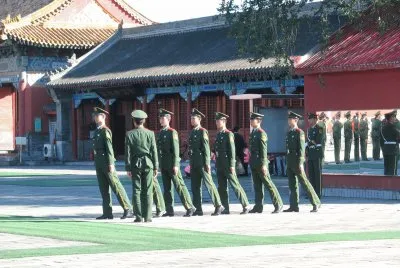 manoeuvre militaire Ã  PEKIN