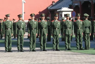 manoeuvre militaire Ã  PEKIN