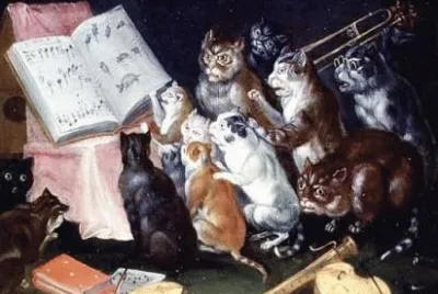 gatti a lezione di musica jigsaw puzzle