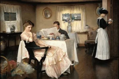 The breakfast di William Mc Gregor Paxton jigsaw puzzle