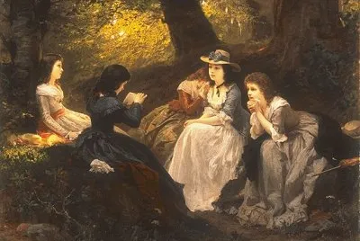 Wilhelm Amberg Vorlesung aus Goethes Werther jigsaw puzzle