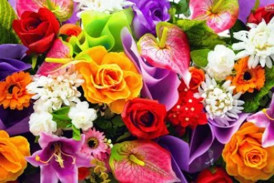 Colorful-Bouquet jigsaw puzzle