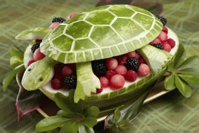 פאזל של Artistic Turtle fruit bowl