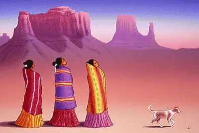 פאזל של Walking in the desert by R. C. Gorman
