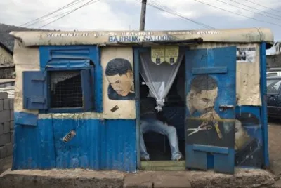 Barber shop  Freetown  Sierra Leone jigsaw puzzle