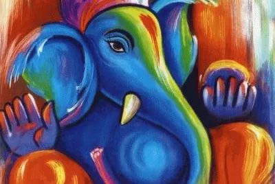 Elephant art jigsaw puzzle