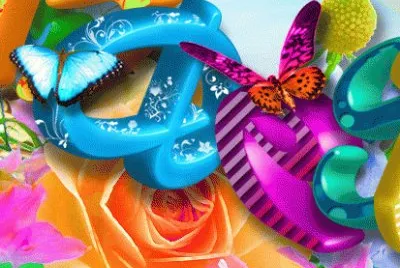 Colored jigsaw puzzle