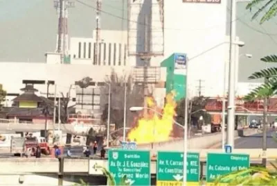 INCENDIO EN MONTERREY, N. L.
