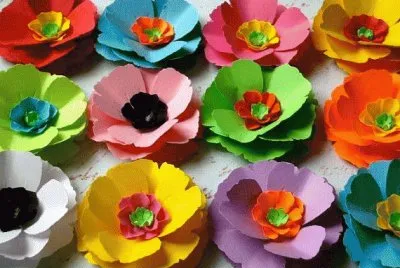 Poppie love Paper Flowers jigsaw puzzle
