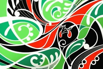 Ataahua art by Shane Hansen  New Zealand jigsaw puzzle