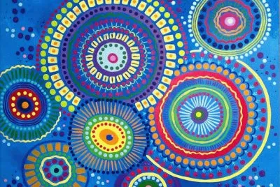 Painting Wild Crazy Funky Doodle