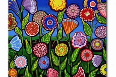 Fun Flower art jigsaw puzzle