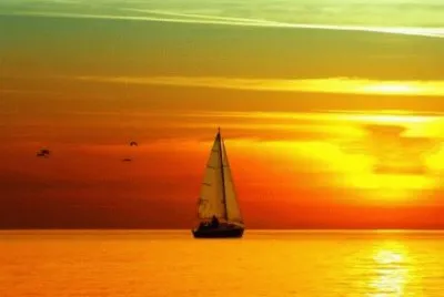 Boat on the Sunset jigsaw puzzle