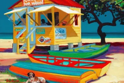Coqui hut by Shari Erikson