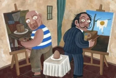 Picasso and Dali