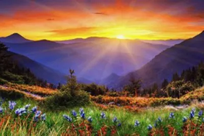 AMANECER EN EL CAMPO.