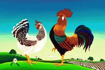Country Chickens jigsaw puzzle