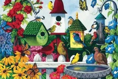 Birdhouse Heaven jigsaw puzzle