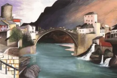 The famous Bridge  Mostar Bosnia and Herzegovina jigsaw puzzle