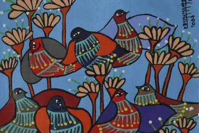 Folk art painting jigsaw puzzle