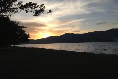 por do sol na Lagoa da ConceiÃ§Ã£o