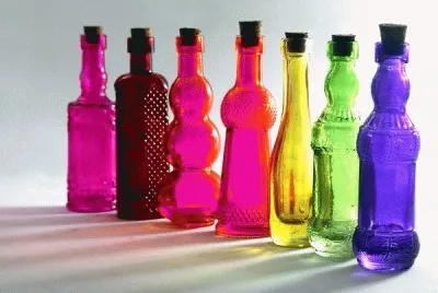 Garafas coloridas