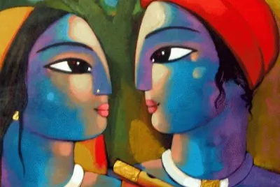 Indian painting by Sekhar Roy