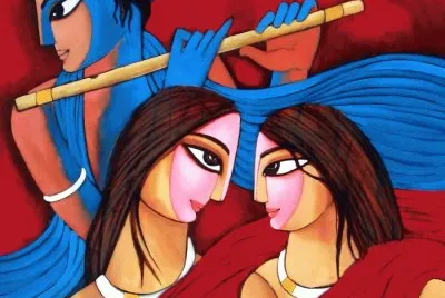 Indian figurative painter Sekhar Roy