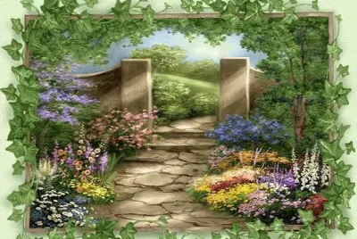 garden stamp jigsaw puzzle