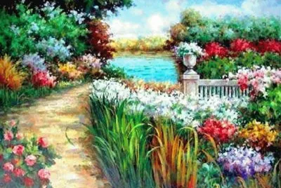 garden painting jigsaw puzzle