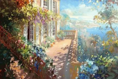 house with flowers jigsaw puzzle