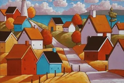 Coastal Summer Cottages by Horvath