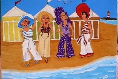 Glamour fashion at the Beach