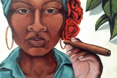 Cuban Woman with Cigar