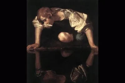 MichelangeloMerisidaCaravaggio-Narciso al fonte
