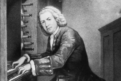Bach giovane all 'organo