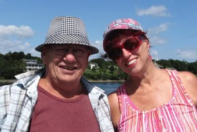 Yours truly   hubby on river cruize jigsaw puzzle